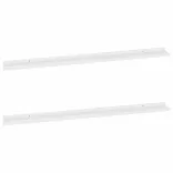 2 db magasfényű fehér fali polc 115 x 9 x 3 cm