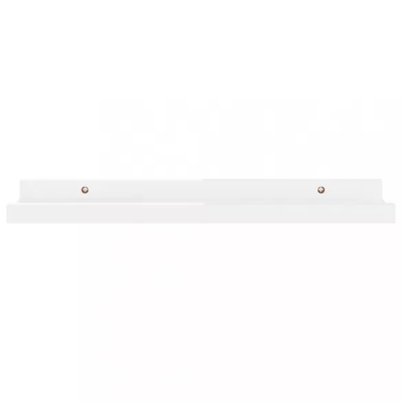 4 db magasfényű fehér fali polc 40 x 9 x 3 cm