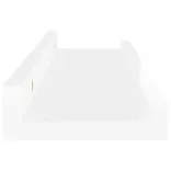 4 db magasfényű fehér fali polc 40 x 9 x 3 cm