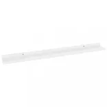 4 db magasfényű fehér fali polc 80 x 9 x 3 cm