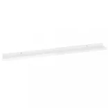 4 db magasfényű fehér fali polc 100 x 9 x 3 cm