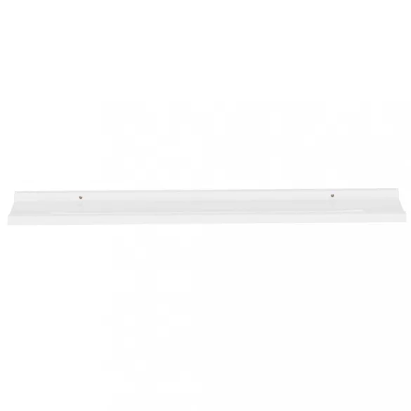 4 db magasfényű fehér fali polc 100 x 9 x 3 cm