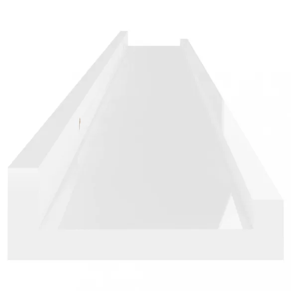 4 db magasfényű fehér fali polc 100 x 9 x 3 cm