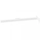 4 db magasfényű fehér fali polc 115 x 9 x 3 cm