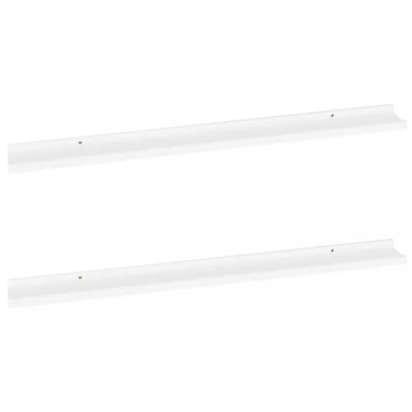 2 db fehér fali polc 100 x 9 x 3 cm