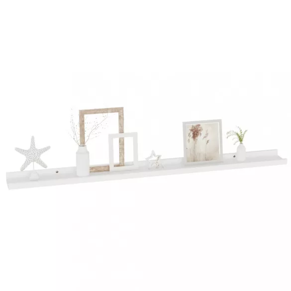 2 db fehér fali polc 100 x 9 x 3 cm