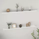 2 db fehér fali polc 115 x 9 x 3 cm