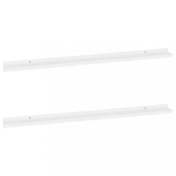 2 db fehér fali polc 115 x 9 x 3 cm