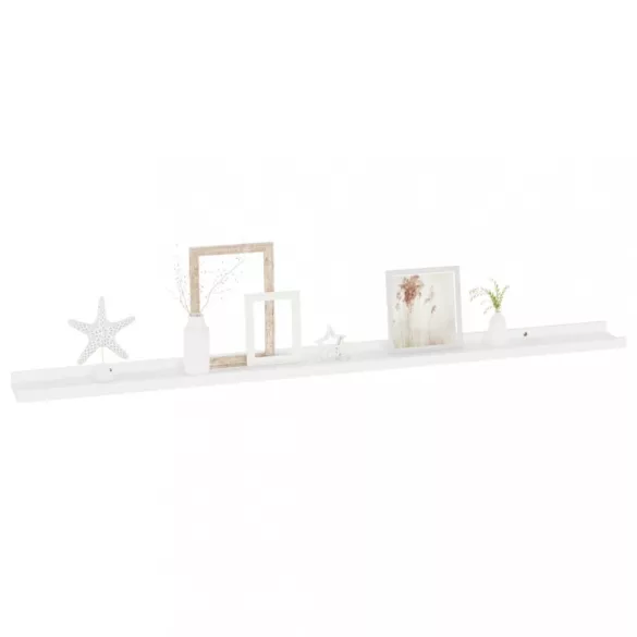 2 db fehér fali polc 115 x 9 x 3 cm