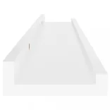 4 db fehér fali polc 60 x 9 x 3 cm