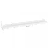 4 db fehér fali polc 80 x 9 x 3 cm