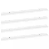 4 db fehér fali polc 100 x 9 x 3 cm