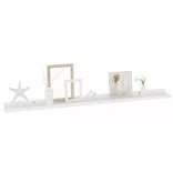 4 db fehér fali polc 100 x 9 x 3 cm