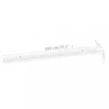 4 db fehér fali polc 100 x 9 x 3 cm