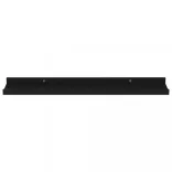 4 db fekete fali polc 60 x 9 x 3 cm