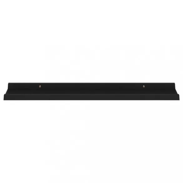 4 db fekete fali polc 80 x 9 x 3 cm