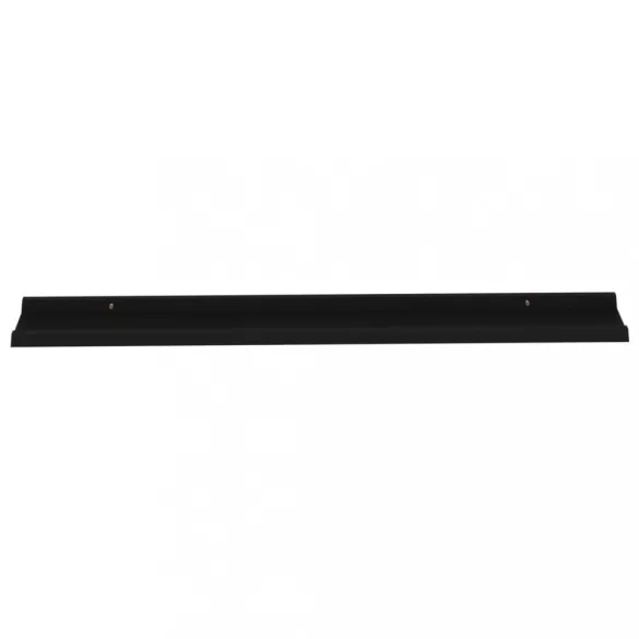 4 db fekete fali polc 115 x 9 x 3 cm