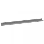 2 db szürke fali polc 100 x 9 x 3 cm
