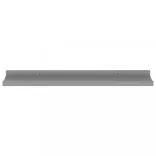 4 db szürke fali polc 60 x 9 x 3 cm
