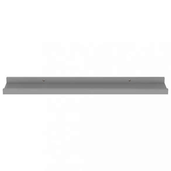 4 db szürke fali polc 60 x 9 x 3 cm