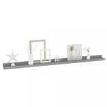 4 db szürke fali polc 100 x 9 x 3 cm