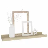 2 db sonoma tölgyfa fali polc 40 x 9 x 3 cm