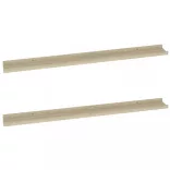 2 db sonoma tölgy színű fali polc 100 x 9 x 3 cm