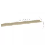 2 db sonoma tölgy színű fali polc 100 x 9 x 3 cm