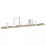 2 db sonoma tölgy színű fali polc 115 x 9 x 3 cm