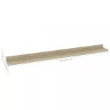 4 db sonoma tölgy színű fali polc 80 x 9 x 3 cm