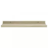 2 db fehér és sonoma tölgy színű fali polc 40 x 9 x 3 cm