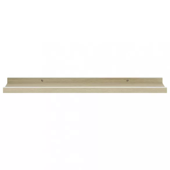 2 db fehér és sonoma tölgy színű fali polc 60 x 9 x 3 cm