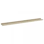 2 db fehér és sonoma tölgy színű fali polc 100 x 9 x 3 cm