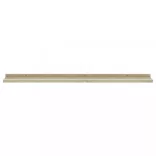 2 db fehér és sonoma tölgy színű fali polc 100 x 9 x 3 cm