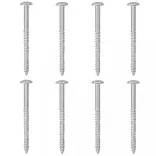 4 db fehér és sonoma tölgy színű fali polc 40 x 9 x 3 cm