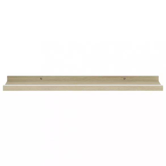 4 db fehér és sonoma tölgy színű fali polc 60 x 9 x 3 cm