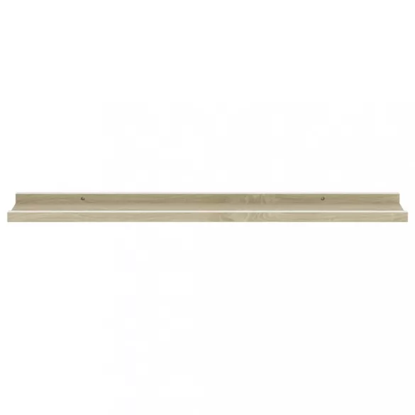 4 db fehér és sonoma tölgy színű fali polc 80 x 9 x 3 cm