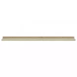 4 db fehér és sonoma tölgy színű fali polc 100 x 9 x 3 cm