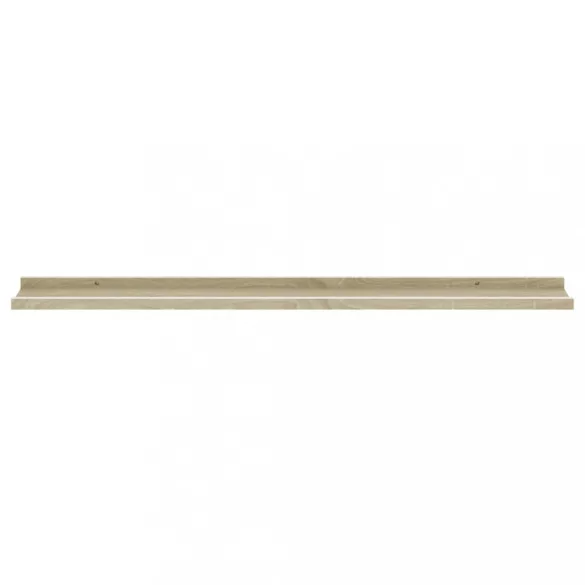 4 db fehér és sonoma tölgy színű fali polc 100 x 9 x 3 cm