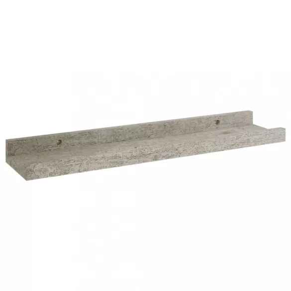 2 db betonszürke fali polc 40 x 9 x 3 cm