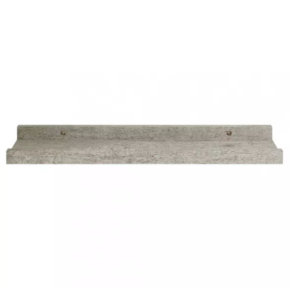 2 db betonszürke fali polc 40 x 9 x 3 cm