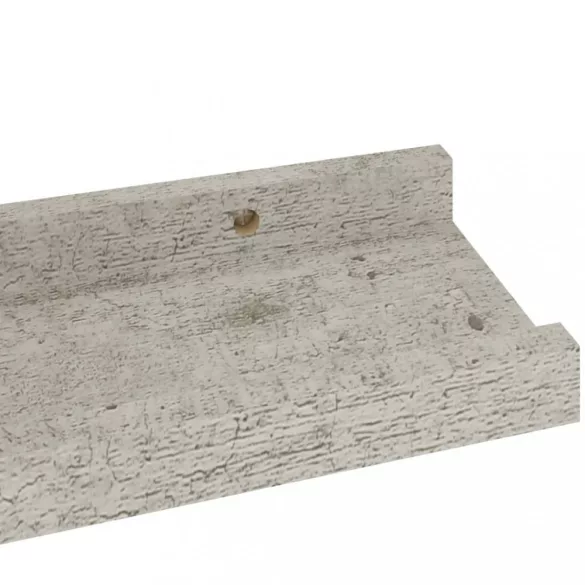 2 db betonszürke fali polc 40 x 9 x 3 cm