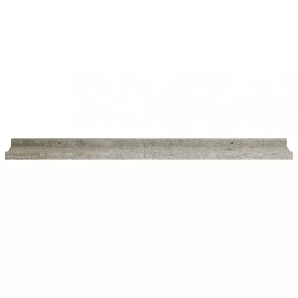 2 db betonszürke fali polc 80 x 9 x 3 cm