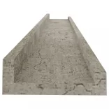 2 db betonszürke fali polc 80 x 9 x 3 cm