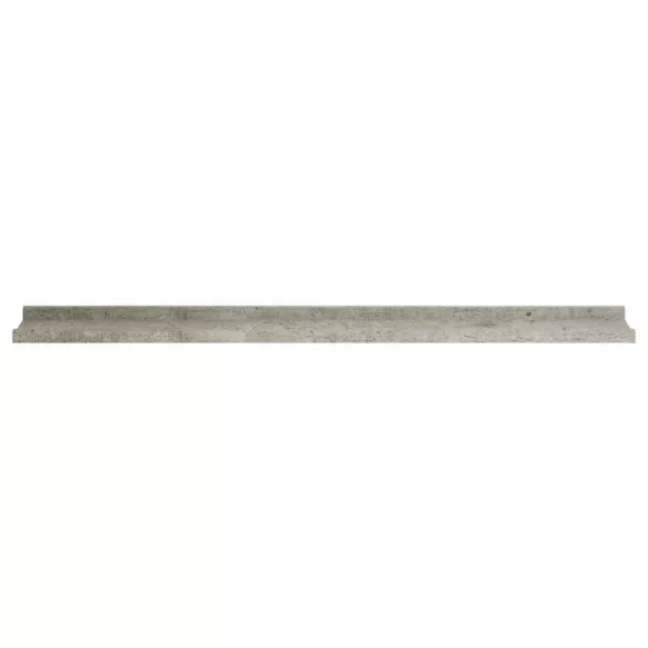 2 db betonszürke fali polc 100 x 9 x 3 cm