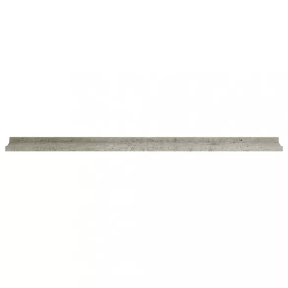 2 db betonszürke fali polc 115 x 9 x 3 cm