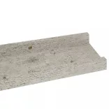 4 db betonszürke fali polc 60 x 9 x 3 cm