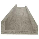 4 db betonszürke fali polc 60 x 9 x 3 cm