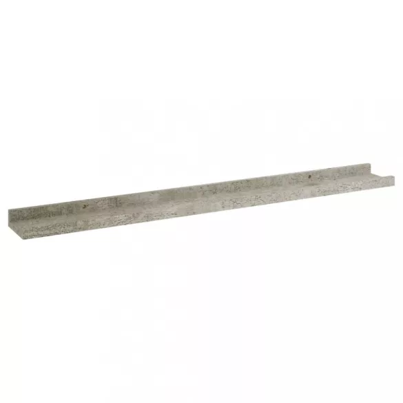 4 db betonszürke fali polc 80 x 9 x 3 cm