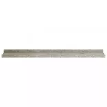 4 db betonszürke fali polc 80 x 9 x 3 cm